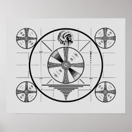 Indisches Head-Test-Muster Poster