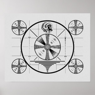 Indisches Head-Test-Muster Poster