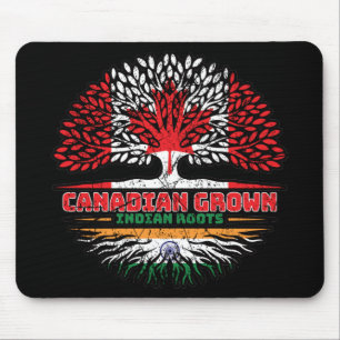 Indisches Indien Kanadisches Treuhandflagge Mousepad