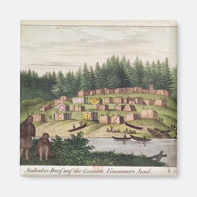Indisches Lager auf der Quadra-Insel Magnet (Vorne)