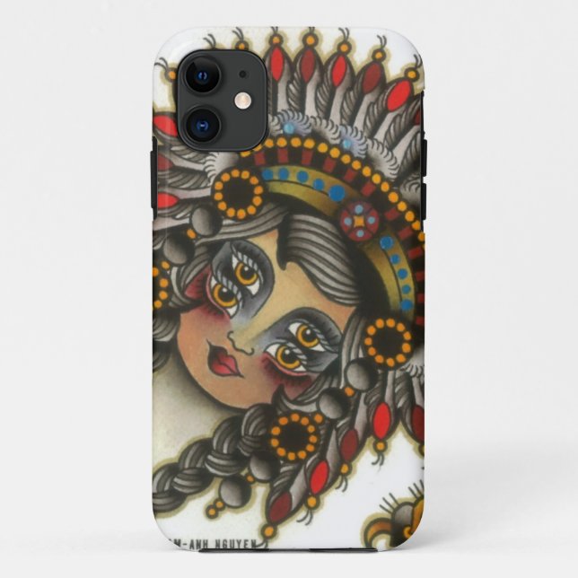indisches Mädchen 3 Case-Mate iPhone Hülle (Rückseite)