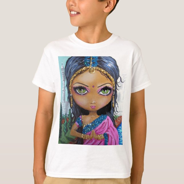 indisches Mädchen T-Shirt (Vorderseite)