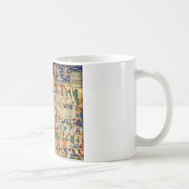 INDISCHES MALENDES SRI RAMA DURBAR KAFFEETASSE (Rechts)