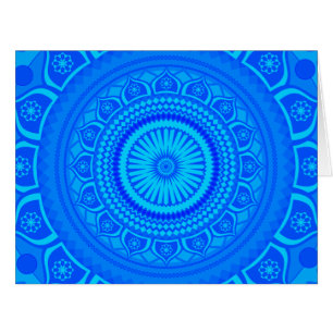 Indisches Mandala Blau
