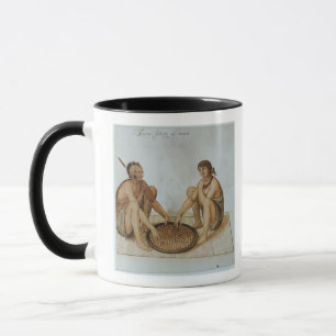 Indisches Mann-und Frauen-Essen Tasse