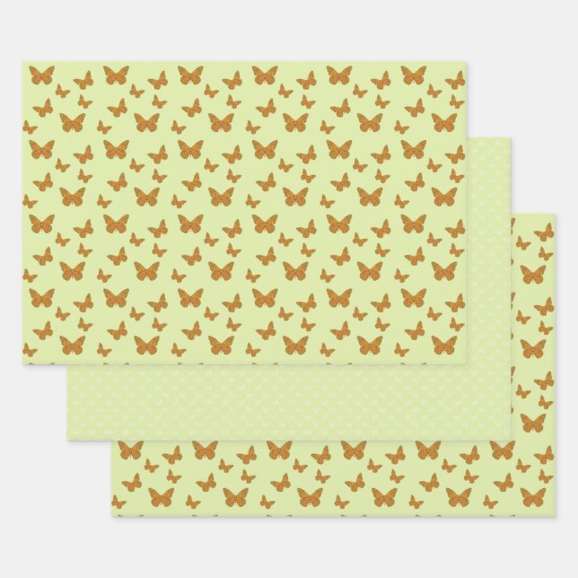 Indisches Monarchwrapping Paper-Set Geschenkpapier Set (Set)