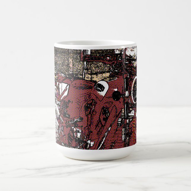 Indisches Motorrad  Kaffeetasse (Mittel)
