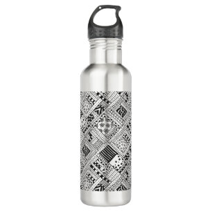 Indisches Muster-Gekritzel Trinkflasche