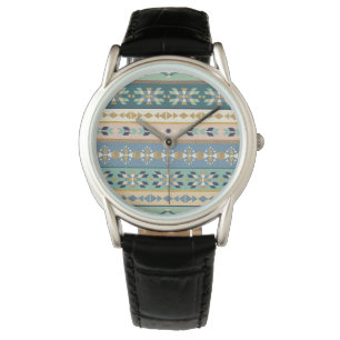 Indisches Muster Geo-Schritt-  im Freien Armbanduhr