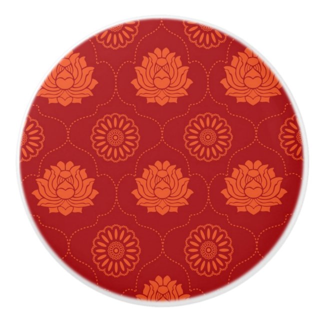 Indisches Muster Keramikknauf (Vorderseite)