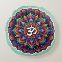 Indisches Om-Symbol in einem schönen Mandala-Desig