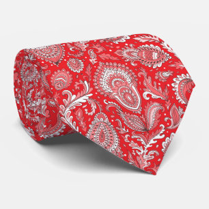 Indisches Paisley-Blumenmuster nahtlos Krawatte