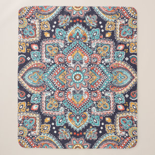 Indisches Paisley: Ethnisches Mandala-Muster Sherpadecke