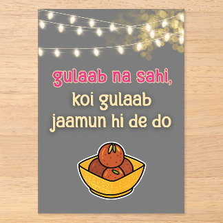 Indisches pakistanisches Hochzeits-Mehndi-Essenssc Acryleinladungen
