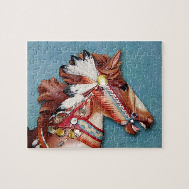 Indisches Pony-Kopfpuzzlespiel (Horizontal)