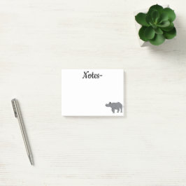 Indisches Rhinoceros Afrika Tier Post-it Klebezettel