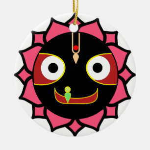 Indisches Spaß Krishna Motiv Keramikornament