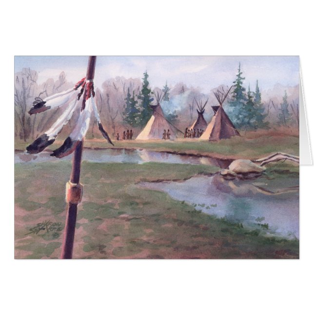 INDISCHES TIPI-LAGER durch SHARON SHARPE (Vorderseite (Horizontal))