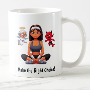 Individualisierbare Engel-Fitness-Tasse Kaffeetasse