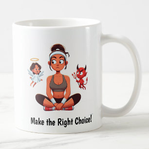 Individualisierbare Engel-Fitness-Tasse Kaffeetasse