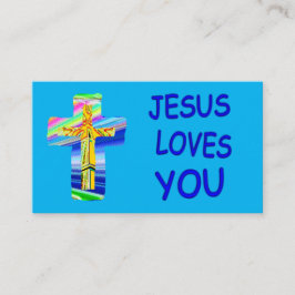 Individualisierbare Heilige Kreuz Jesus Lieben Sie Visitenkarte