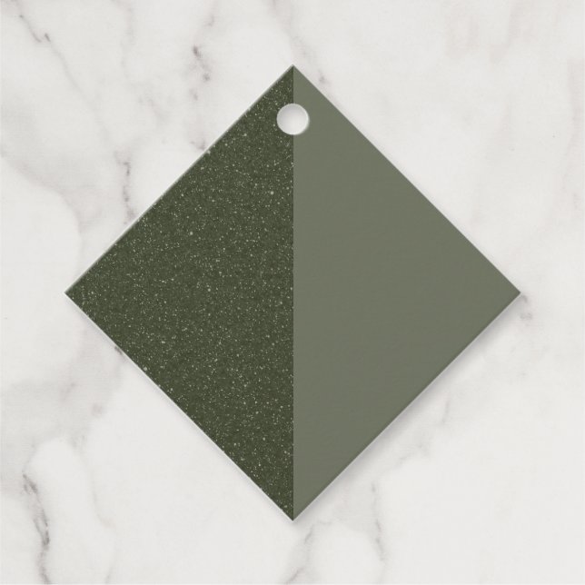 Individualisierbare Moss Split Bevorzugung Tag Geschenkanhänger (Vorderseite)