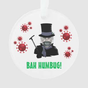 Individualisierbarer Scrooge Bah Humbug! COVID-19 Ornament