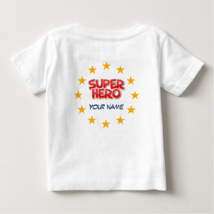 Individualisierbarer Superheld Baby T-shirt