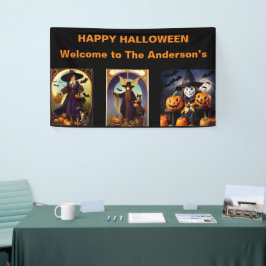 Individualisierbares Begrüßungs-Halloween-Party-Ba Banner