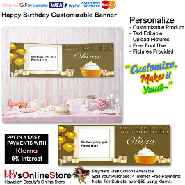 individualisierbares Happy Birthday Banner 5