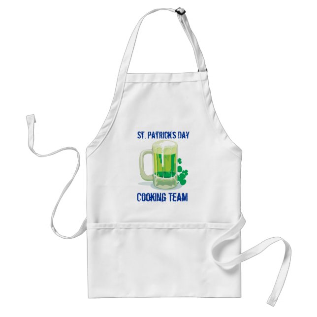 Individualisierbares St. Patricks Drinking Team Schürze (Vorne)