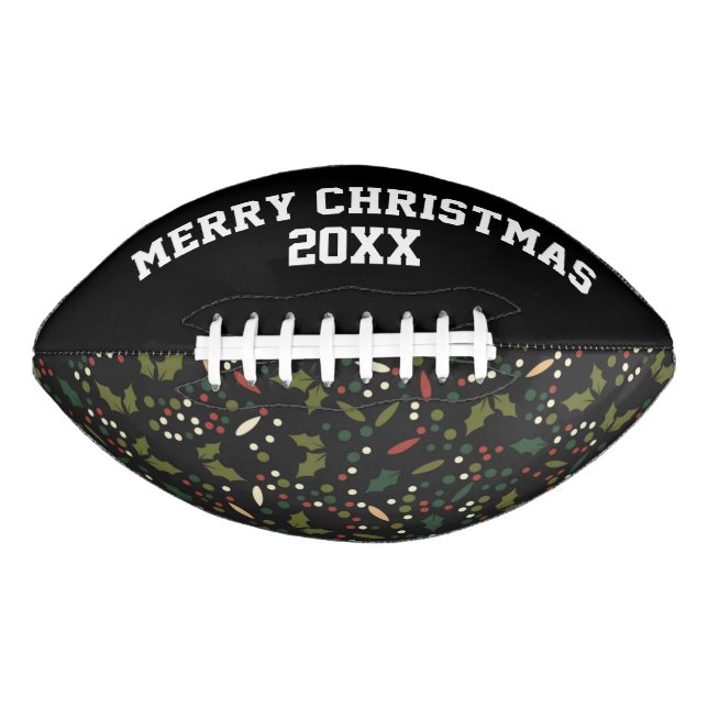 Individualisierbares Weihnachtsmuster Football (Vorderseite)