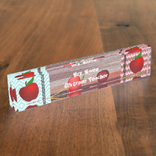 Individualisieren der Apple Art Teacher-Klasse Namensplakette