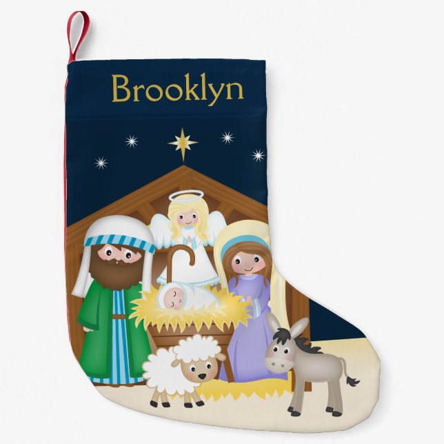 Individualisieren der Krippenlandschaft Kleiner Weihnachtsstrumpf (Vorderseite)
