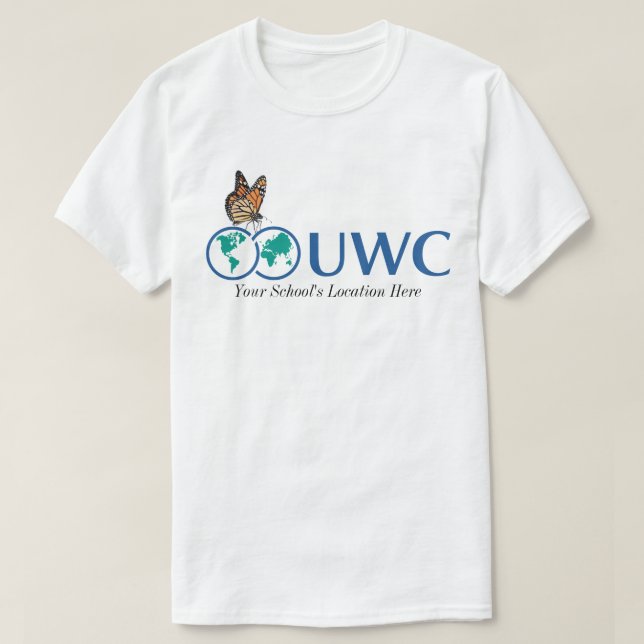 Individualisieren Sie den Front- und Back-UWC-Schm T-Shirt (Design vorne)