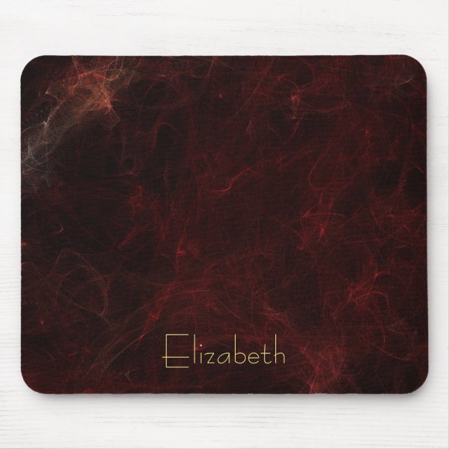 Individualisieren Sie elegantes Rauchen und Feuer  Mousepad (Vorne)