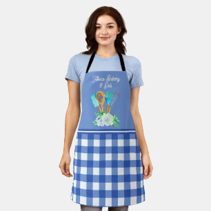 Individualisierte Bäckerei-Wasserfarbe-Blumen-Küch Schürze