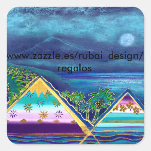 Individualisierter Aufkleber  "Paradise Island"