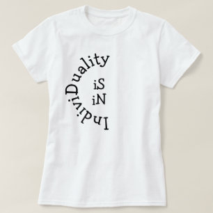 Individualität ist im individuellen inspirierenden T-Shirt