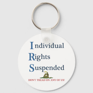 Individualrechte IRS verschoben Schlüsselanhänger