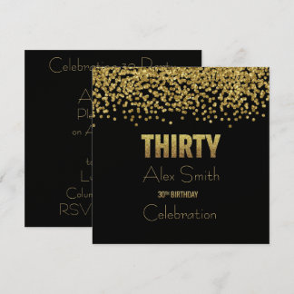 Individuell anpassbare 30. Geburtstagsfeier-PARTY  Einladung