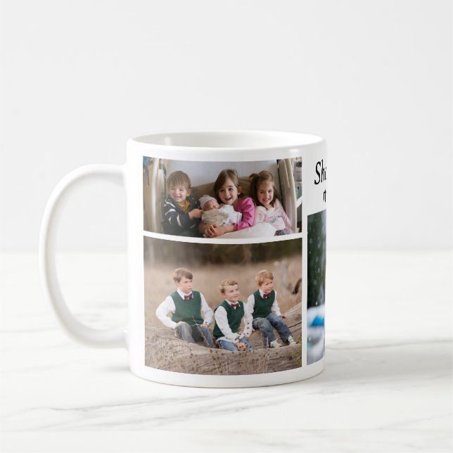 Individuell anpassbare 4 Foto Kaffee Tasse (Links)