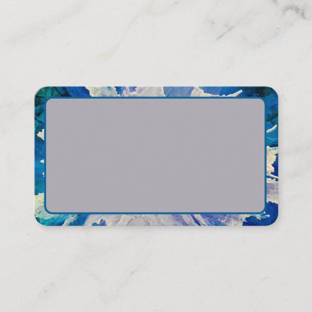 Individuell anpassbare abstrakte Daisy-Visitenkart Visitenkarte (Vorderseite)