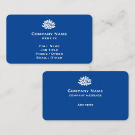 Individuell anpassbare Blue Business Card Visitenkarte