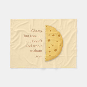 Individuell anpassbare Cheesy Romantic Message Tro Fleecedecke