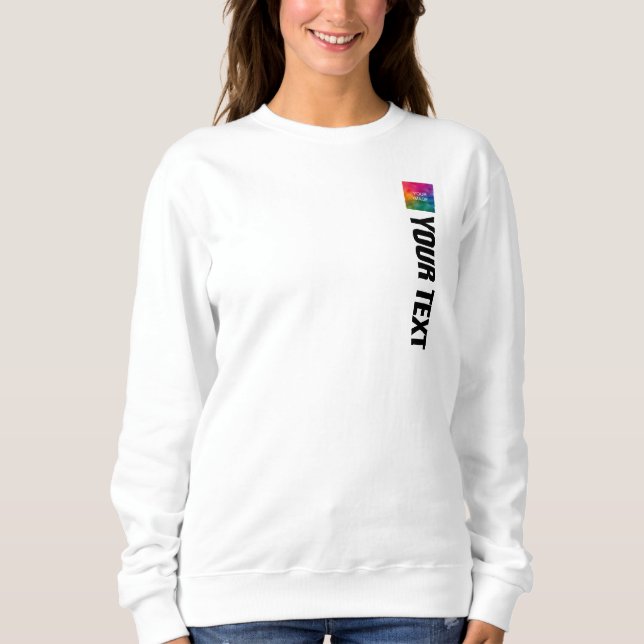 Individuell anpassbare doppelseitige Druckwomens M Sweatshirt (Vorderseite)