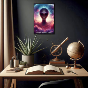 Individuell anpassbare Extraterrestrische Lebensfo Poster