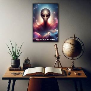 Individuell anpassbare Extraterrestrische Lebensfo Poster