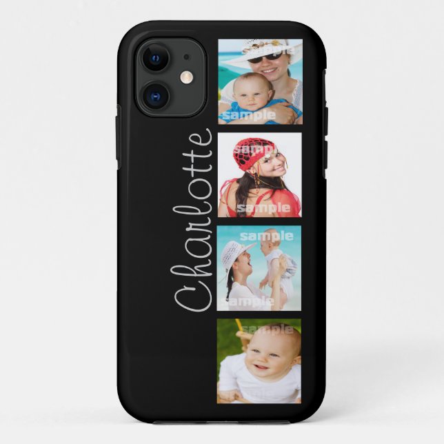 Individuell anpassbare FotoCollage Case-Mate iPhone Hülle (Rückseite)