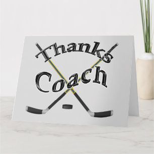Individuell anpassbare Hockey Coach Card mit Ihrer Karte